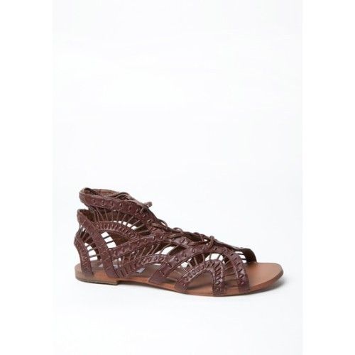 Steve Madden cognac Brown Paiige gladiator strappy flat sandal $79.99 