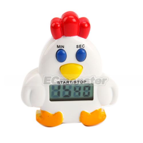 New Cute Chicken Shape Electronic Kitchen Timer  