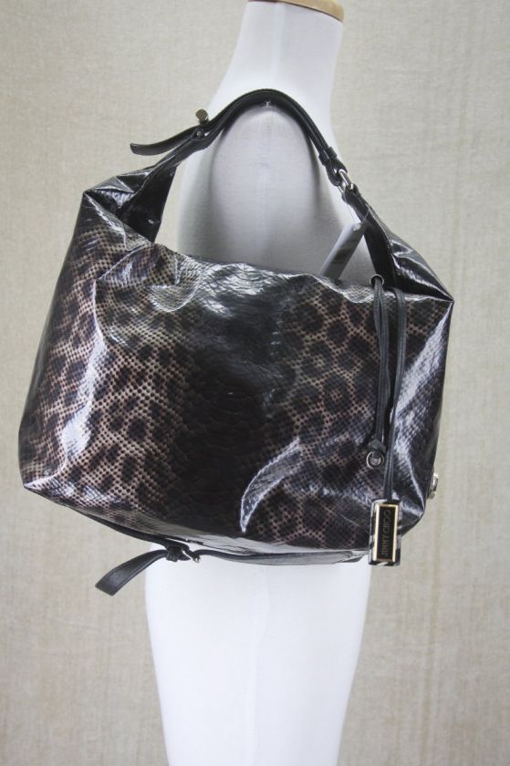   Beales Dark grey brown Snake Print Hobo bag purse NEW $1195  