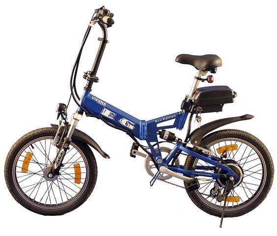 EG Vienna Folding Bike Electric Bike   Blue  