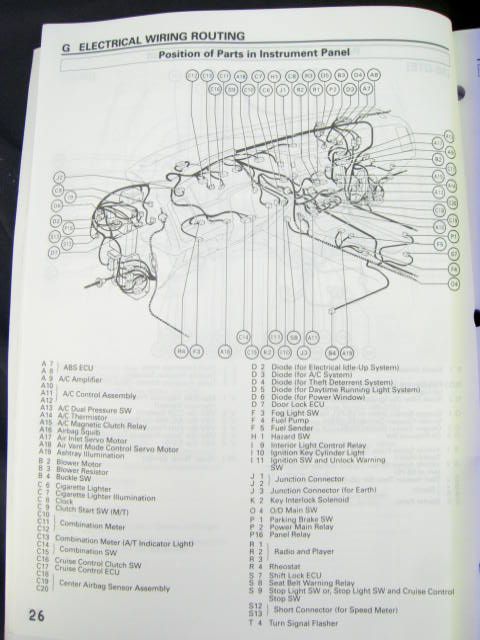 1989 89 TOYOTA Van Electrical Manual +Wiring Diagrams  