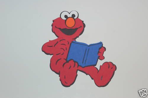 Cricut Sesame Street Elmo Reading a Book Die Cut/Cuts  