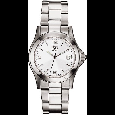 ESQ 07300486 Mens StainlessSteel Dress White Dial Watch  