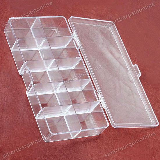   Hyaline Art Acrylic False Nails Tips Pack Box Case FIt For 500pc Nails