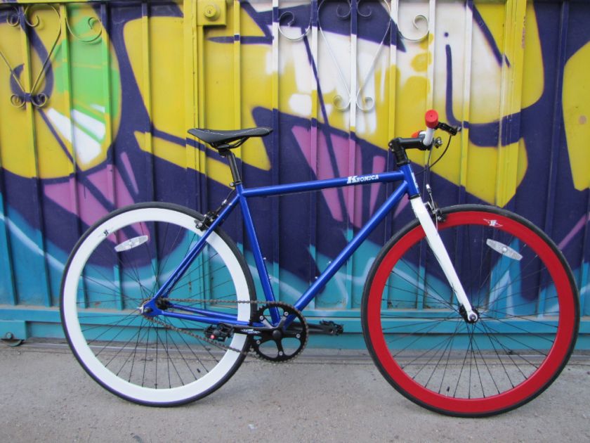 Kromica Shadow SE Blue fixed gear single speed bike  