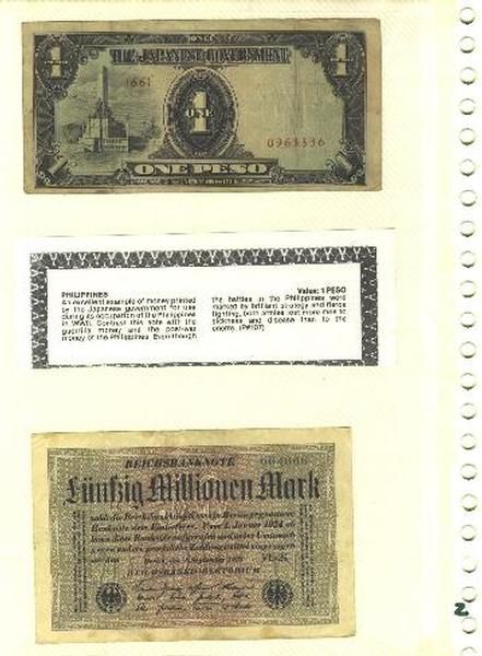 Lot 40 Paper Money World Foreign Vintage Banknotes Collection German 