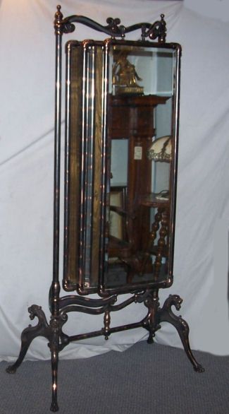 Three wayFull Length Dressing Mirror Fancy Cast Iron Great Store 