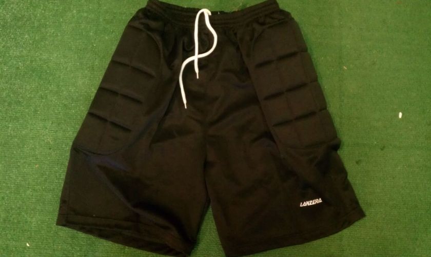 Lanzera Black Goal Keeper Short Soccer Futbol Goalie Portero  