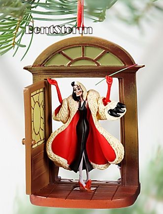 2011 NEW  101 Dalmatians CRUELLA de Vil Villian Christmas 