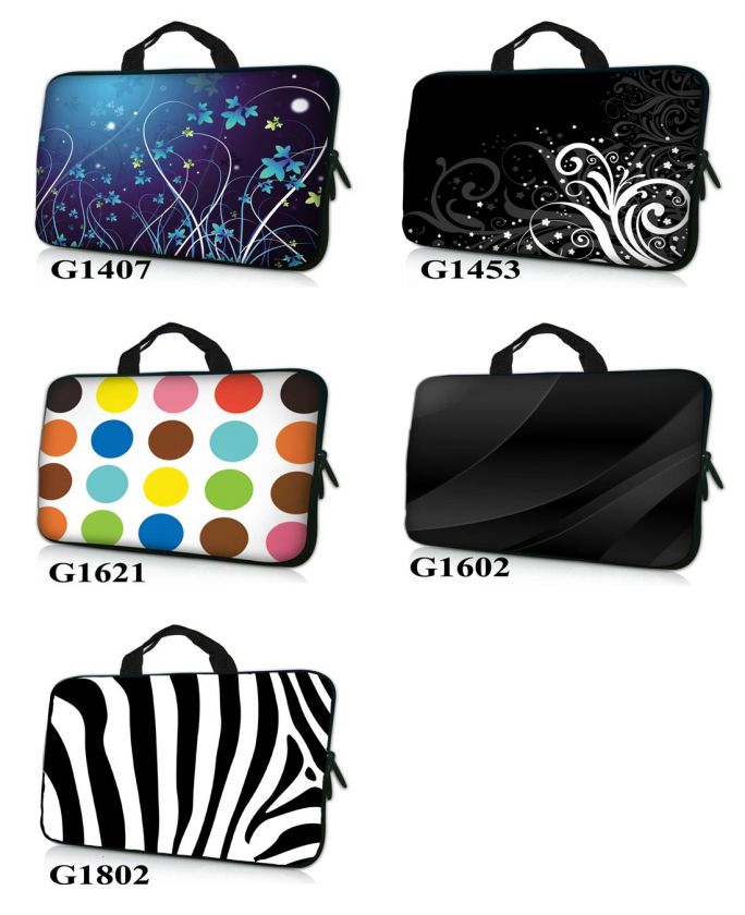 15 15.6 Laptop Case Sleeve w. Handle Skull Bag  