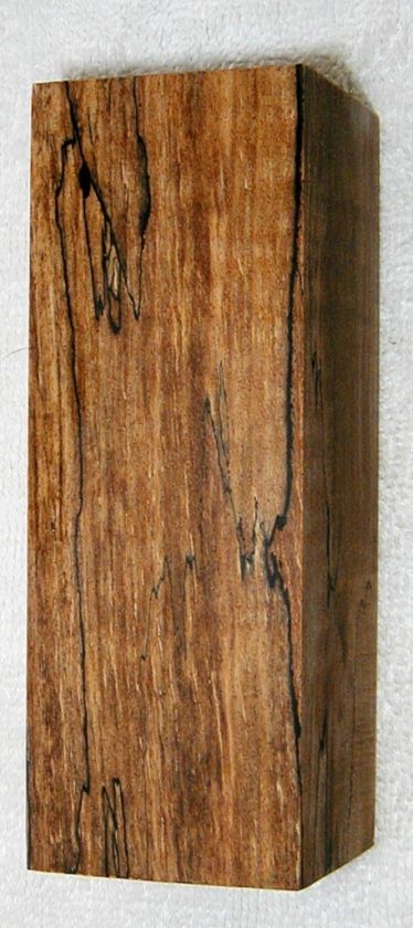 Stabilized Curly Spalted Maple Knife Scale Block Pen 02  