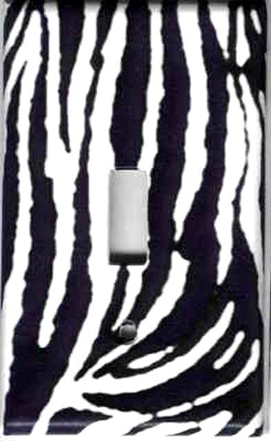 ZEBRA PRINT LIGHT SWITCH PLATE COVER  