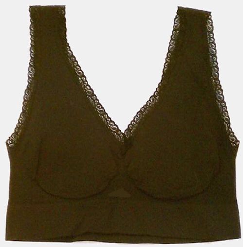 RHONDA SHEAR Ahh seamless Leisure LACE TRIM Bra 2X  