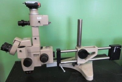 Nikon SMZ U Stereozoom Microscope w/ Boom Stand UFX DX FX 35DX Camera 