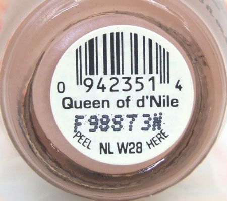 OPI Nail Polish Lacquer Queen of dNile Pale Mauve Tan World 