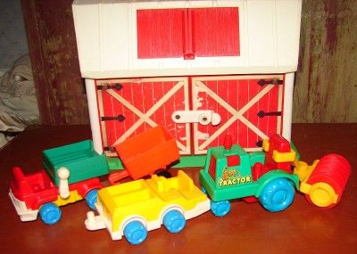   Fisher Price Little People Ferris Wheel Barn Yard School House  