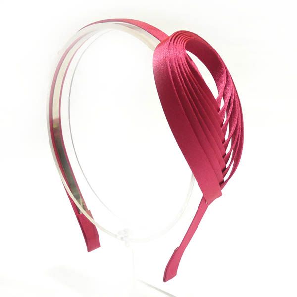 Hair band Headband accessories unique feather Jewelry bow PINK