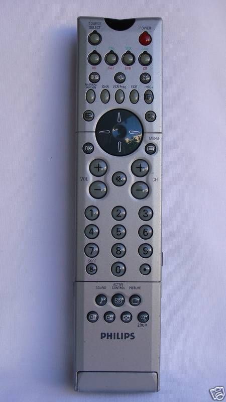 PHILIPS RC2043/01B TV, VCR,DVD, HD REMOTE CONTROL  