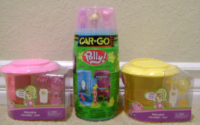 POLLY POCKET ADORABLE STORABLE TOO & CAR GO *NEW*  