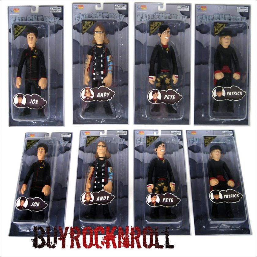 Fall Out Boy 4 Figure Set w Beatles Sgt Pepper Inspired Garb (Doll 