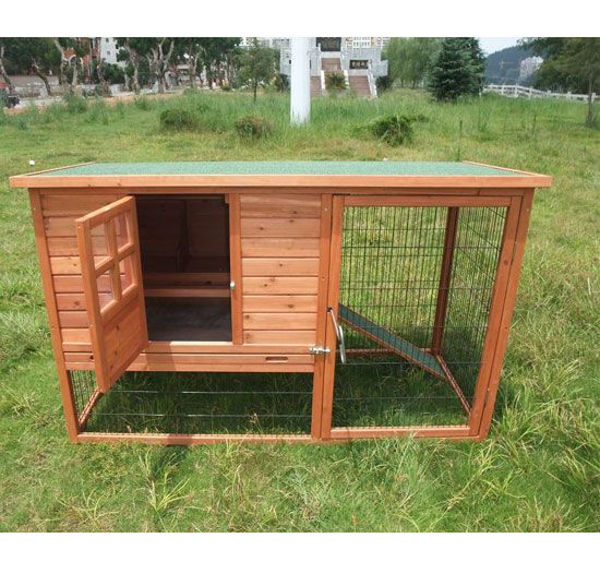   Wood Backyard Chicken Coop   Poultry Hen House Rabbit Hutch Pen  