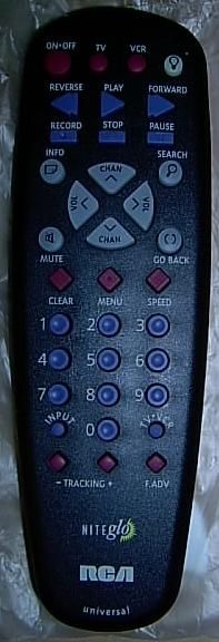 RCA CRK230DL NITEGLO TV VCR REMOTE CONTROL NEW NITE GLO  