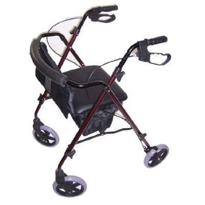 Lightweight Heavy Duty Rollator Folding Rolling Walker  