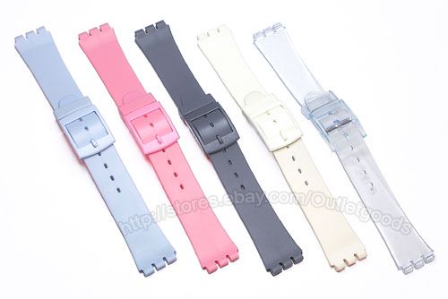 17mm Resin Watch Band Strap fits standard Swatch Watch  