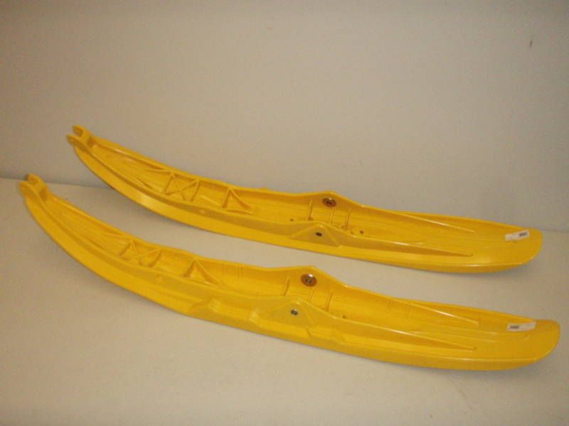 Ski Doo Pilot 5.7 Yellow Dual Runner Lightweight PAIR Composite 