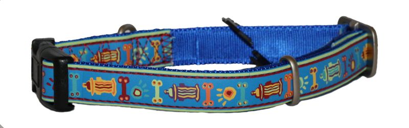 Bark Avenue Faux Leather Designer Small Dog Collar  