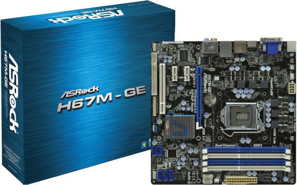 ASROCK H67M GE mATX MotherBoard Intel Socket LGA1155 i3 i5 i7 CPU DDR3 