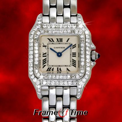   Ladies Panthere SS Stainless Steel Diamond Dress Watch W25033P5