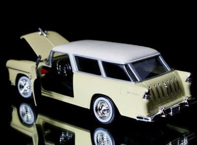 1955 Chevrolet Bel Air NOMAD Wagon Diecast 124   Lt.Ye  