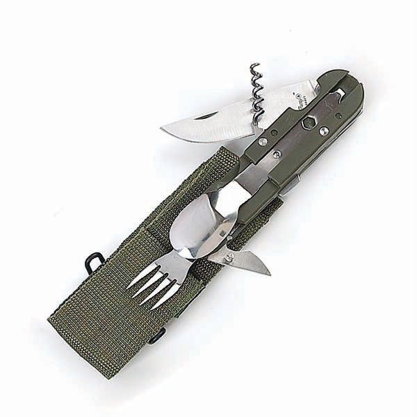 Fury 44481 Mess Utensils Olive Drab w/ Case New  