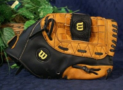 WILSON 11 Black Brown Leather Fielder GLOVE A0350 RH  