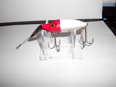 VINTAGE HEDDON GO DEEPER RIVER RUNT SCOOP LIP GOLD EYES  