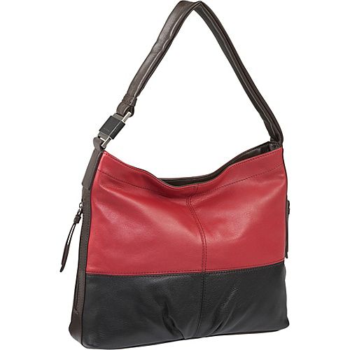   an image to enlarge tignanello all wrapped up hobo glam red colorblock